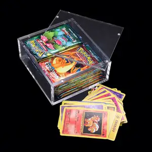 Dấu hiệu mùa xuân Acrylic phân loại thẻ Pokemon hiển thị hộp Acryl hộp Pokemon trường hợp - Product Image 1