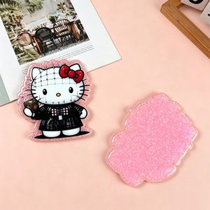 Nuevos accesorios de bolso personalizados con letras de dibujos animados en polvo compacto, pines acrílicos de animales, pegatinas DIY de criaturas lindas - Product Image 2
