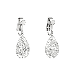 American promotion <b>cross</b>-border <b>earrings</b> fashion personality drop-shaped hollow <b>earrings</b> without ear hole ear clip jewelry - Product Image 5