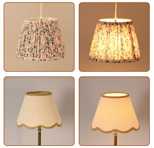 Tùy chỉnh vải bảng đèn bóng râm bao gồm Linen mây dệt vòng chụp đèn cho đám cưới trang trí đèn bàn đèn sàn - Product Image 5