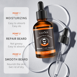 SADOER OEM ODM Vente en gros Sérum pour barbe soyeux et hydratant 30ml, soin nourrissant pour barbe non gras - Product Image 4