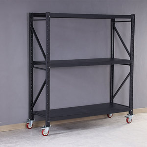 Light Duty Steel Movable Office Rack Storage Rack Warehouse Storage Shelf Racking With Wheels