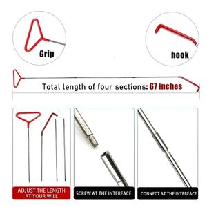 Kit d'ouverture d'urgence universel pour portières de voiture (8 pièces/sac) – Outil de déverrouillage en cas de perte de clé, pompe à air, accessoires de style automobile - Product Image 6