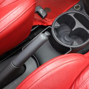 Boîte de rangement pour console centrale de voiture, pour Fiat 500, organisateur de console centrale avec compartiment porte-gobelet - Product Image 3