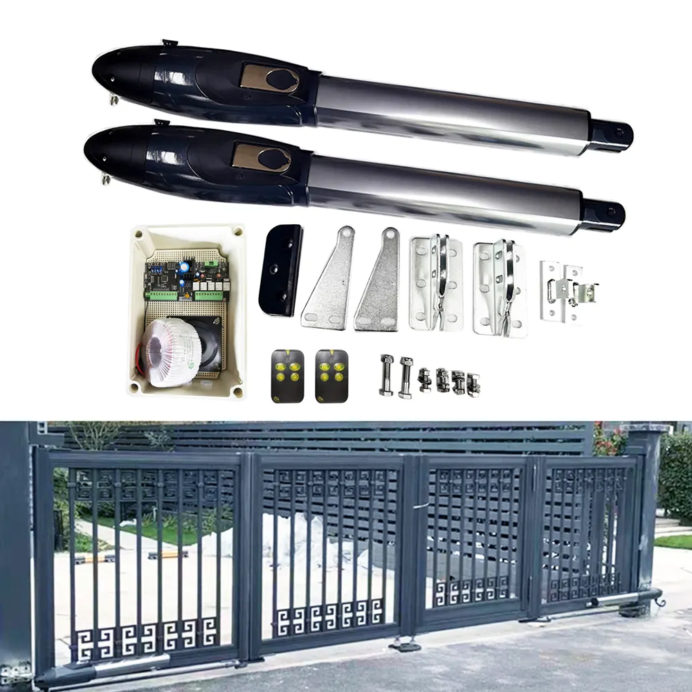 CHISUNG330Kリモートダブルアーム電気ゲートオペレータースイングゲートオープナー自動標準または折りたたみ式ゲート用