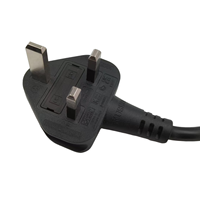 Rallonge électrique résistante au feu à port unique 13A 250V UK avec prise BS, câble court multi-prises universel