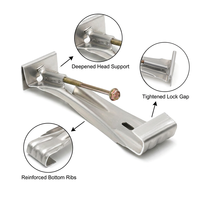 Accessoires de construction : Supports dissimulés en aluminium sans soudure de 5 pouces pour gouttières de pluie