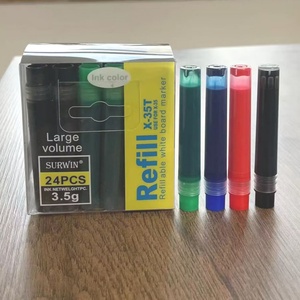 24pcs/Box High Performance White Board Marker Quick Drying Dry Erase <b>Ink</b> for 35B Whiteboard Excellent for Writing - Product Image 1