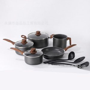 Ensemble <span class=keywords><strong>de</strong></span> poêles en aluminium antiadhésives à poignée amovible, directement <span class=keywords><strong>de</strong></span> l'usine, pour la maison, les restaurants et les cuisines - Product Image 2