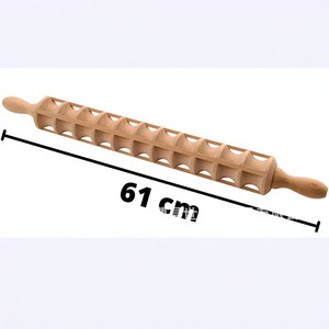 Rodillo de madera de haya de 33 cm con ranuras en espiral, herramienta para moldear masa, utensilio de cocina - Product Image 4