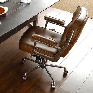 Fábrica de cuero de color personalizado de lujo de gama alta de altura ajustable Oficina Jefe Sala de reuniones Peluquería Silla Muebles - Product Image 2