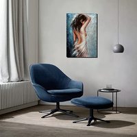 Vente en gros 2024 - Art mural romantique et sexy pour femmes - Portrait - Style moderne - Toile - Peinture à l'huile décorative - Cadre - Décoration pour la maison, l'hôtel, le bar