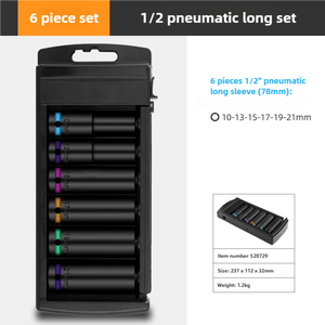 1/<span class=keywords><strong>2</strong></span> \ "Inch Cr-V Auto Reparatie Socket Set Met Impact Bit Tool Kort En Lang In Hard Case Voor Thuisgebruik Oem Odm - Product Image 3