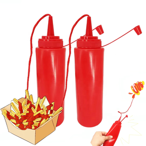 Lustige Scherz-Ketchupflaschen aus Kunststoff in Cartoon-Form für Praktische Witze, Tomatensaucen-Imitate für Erwachsene und Kinder, Coole Spielzeuge und Schreckartikel - Product Image 1