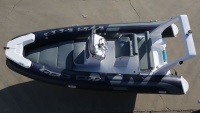 Bateau à coque en V renforcé avec console centrale, bateaux en fibre de verre de 5,2 m, bateau pneumatique à rames gonflables