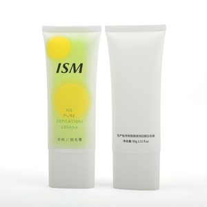 Factory Wholesale Custom Logo Printed Empty 60g <b>Plastic</b> Nozzle Tube <b>Container</b> for Skin Care Cosmetic Hair Removal Cream - Product Image 2