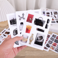 Hojas de pegatinas personalizadas A6 Kiss Cut con cúpula de resina 3D, impresión de pegatinas epoxi 3D con cúpula para decoración de fundas de teléfono