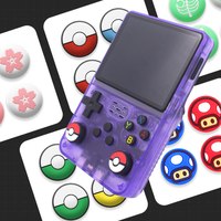 Poignées de pouce Capuchons de manette en silicone pour accessoires R36S Console de jeu portable Bâtons analogiques Poignée de manette