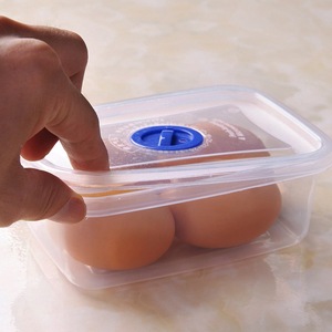 Food Storage <b>Container</b> Transparent Rectangular Airtight With Lid For Fridge Organizer - Product Image 4