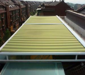 Oasis-toldo retráctil de aluminio con Control remoto para el hogar, toldo de tela de tragaluz, para uso residencial, Sala solar y ventanas - Product Image 6