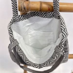 Organic Cotton Custom Women's <b>Summer</b> Spring Embroidery Open Tote <b>Bag</b> for Travel Beach Shopping Portable Shoulder Daily Use - Product Image 2