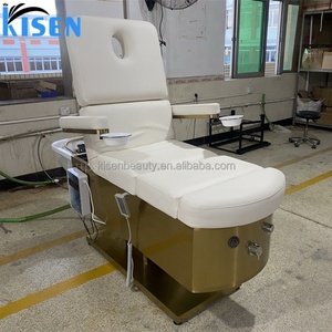 Kisen Luxury Multifunctional Massage Table Electric Pedicure Shampoo Chair with Water Circulation Latest High <b>End</b> <b>Bed</b> - Product Image 2
