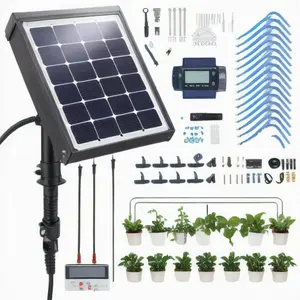 Garden Greenhouse Hydroponics Equipment Micro Drip Pumps Controllers Drip System Kit Solar Powered Auto Watering Irrigation