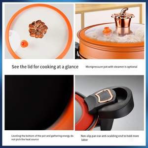 Olla de sopa de gran capacidad de nuevo estilo, microolla a presión antiadherente con vaporizadores - Product Image 5