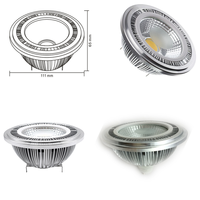 Éclairage de plafond LED COB 20W AR111 110V 220V Downlight LED Haute puissance Luminaire encastré G53 Spot avec pilote intégré