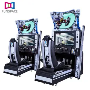 Funspace özel ticari kapalı jetonlu yetişkin çocuk Arcade araba simülatörü yarış oyun makinesi ekipmanları
