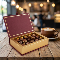 Boîte d'emballage de chocolat de luxe en gros |   Boîte cadeau rigide avec logo personnalisé imprimé |   Solutions sur mesure directement de l'usine