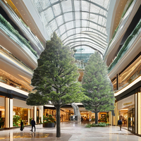 Maßgefertigter Großer Künstlicher Zypressenbaum 4m Höhe Fiberglas mit Plastikblättern UV-Beständig Langlebig für Außenbereich Heimdekoration