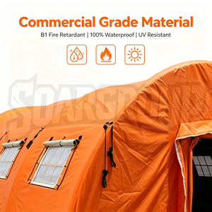 Carpa <span class=keywords><strong>de</strong></span> Emergencia sin Postes, Instalación Automática en 30 Segundos, Impermeable, <span class=keywords><strong>de</strong></span> Oxford, para <span class=keywords><strong>6</strong></span>-8 Personas, para las Cuatro Estaciones - Product Image 4