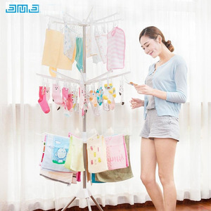 Giá Treo Khăn 3 Lớp Gấp Gọn Không Thủng Sàn Giá Phơi Bằng Thép Không Gỉ Xoay Được - Product Image 2