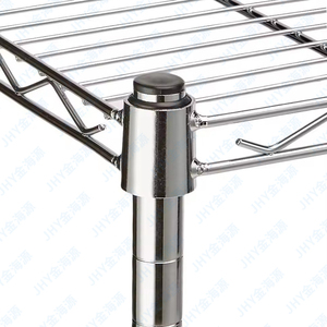 Rueda móvil de acero inoxidable de 5 capas, malla de alambre cromada, estante de Metal, almacén Industrial, almacenamiento, exhibición, estante de garaje - Product Image 5