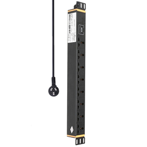 ปลั๊กไฟอเนกประสงค์ 10 ช่อง PDU ปลั๊กพ่วงป้องกันไฟกระชาก SPD โครงอะลูมิเนียมอัลลอยด์ 10A 250V ติดตั้งแบบแนวตั้ง CE/ได้รับการรับรอง - Product Image 4