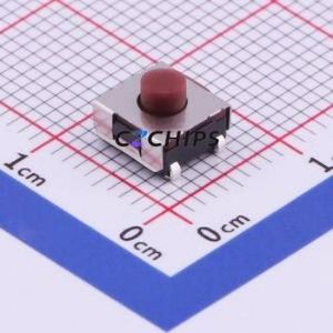 DTSJW-64N-V-T/R Tactile Switch SMD,6.2x6.3mm Switch Single Pole Single Throw Round Button Vertical Mount 6.2mm - Product Image 1