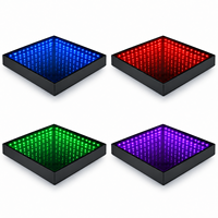 ABS Magnetisches Infinity-Spiegelpanel 3D-Effekt LED-Matrix-Licht Tanzfläche Bühnenlicht-Set RGBW DMX512