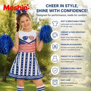 Uniforme de Animadora para Niñas, Vestido de Espectáculo de Baile, Ropa Deportiva de Competición Personalizada MS 2026, para Carnaval - Product Image 5