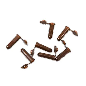 Yeni liste steril 0.5ml 1.5ml 2ml 5ml plastik mikro santrifüj tüp laboratuvar testi ve araştırma için doğal ve Amber - Product Image 1