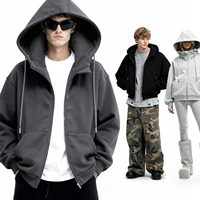 Hoodie gonflable personnalisé DTG, extensible, style streetwear, avec coussin de voyage intégré, coupe oversize, épais, pour dropshipping