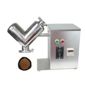 ZONELINK VH Series Dry Powder Granule Agitator Mixing Machine, Lab V Type Powder Blender Mixer
