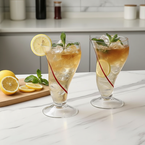 Jarra de Cerveza de Vidrio Curvo Personalizada y Creativa de 470 ml, Estilo INS, Reutilizable, <span class=keywords><strong>con</strong></span> Paredes Gruesas, para Jugos, Bebidas Heladas, Batidos, Helados - Product Image 2