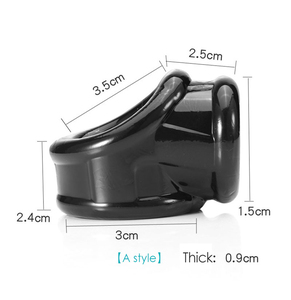 Anillo de pene pequeño para hombre, mini <span class=keywords><strong>donut</strong></span> triple para retraso de eyaculación, juguete sexual - Product Image 2