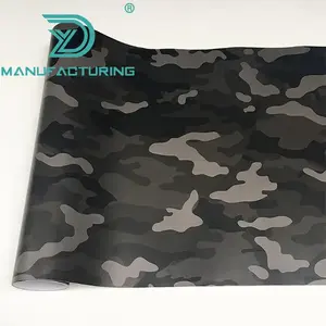 Kırmızı siyah dijital Camo Film motosiklet araba yapışkanlı kamuflaj vinil Wrap