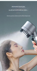 Großhandel Hand brause kopf ABS Boost Filter Drei-Gang-Kopfhaut massage Vier in einem Dusch kopf - Product Image 2