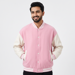Custom <b>Men's</b> <b>Baseball</b> Canvas Letterman Varsity <b>Jacket</b> Stand Collar with Embroidered Logo Winter CollegeBaseballjacket <b>for</b> <b>men</b> - Product Image 1