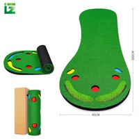 Tapis de putting de golf professionnel de haute qualité de la marque Zhenguan, base en plastique, retour automatique de balle pour l'entraînement au golf en intérieur et en extérieur
