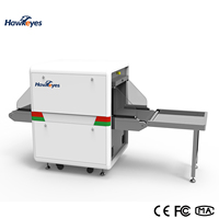 Système d'inspection IA Hawkeyes entièrement personnalisé, détecteur de bagages métalliques en stock, scanner de bagages à rayons X, résolution 1,0 mm pour hôtel