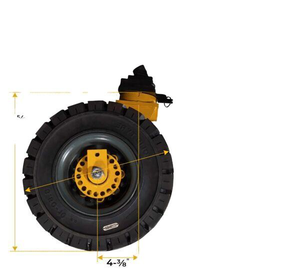 Roues pivotantes super résistantes en caoutchouc naturel massif, roues pour conteneurs ISO, adaptées à tous les conteneurs ISO - Product Image 2